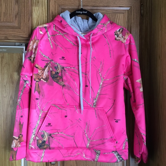 mossy oak hoodie pink